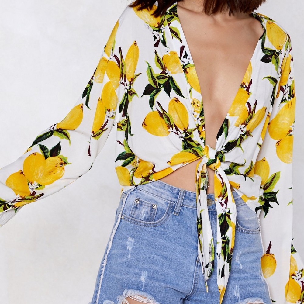 nasty gal lemons blouse